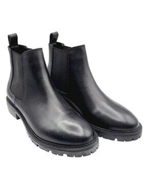 Steve Madden Black Leopold Chelsea Boots | Size 9.5